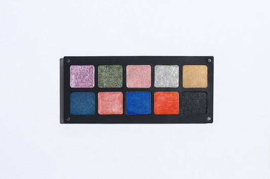 Chromatic Eye Shadow Palette 10 Shades | Multichromatic Finish | High Pigmentation and Long Lasting | Creamy Formula with Hyaluronic Acid | Magnetic Case (Chromatic 3)