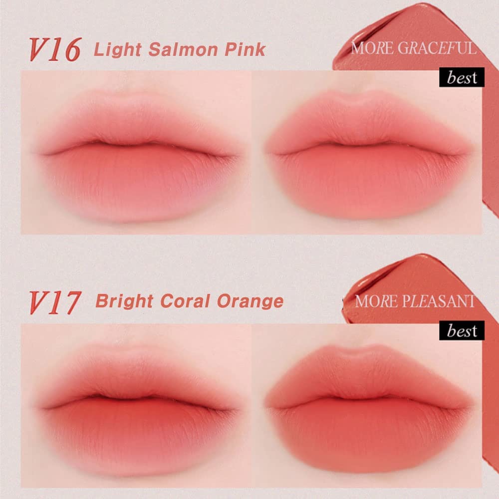 BBIA Last Velvet Tint - Soft & Creamy Matte Finish Lip Stain, Blur Effect with Velvety Texture, Long-Lasting, High Pigment, Lightweight, Non-Drying, Vegan, Korean Lip Makeup (V16 MORE GRACEFUL)
