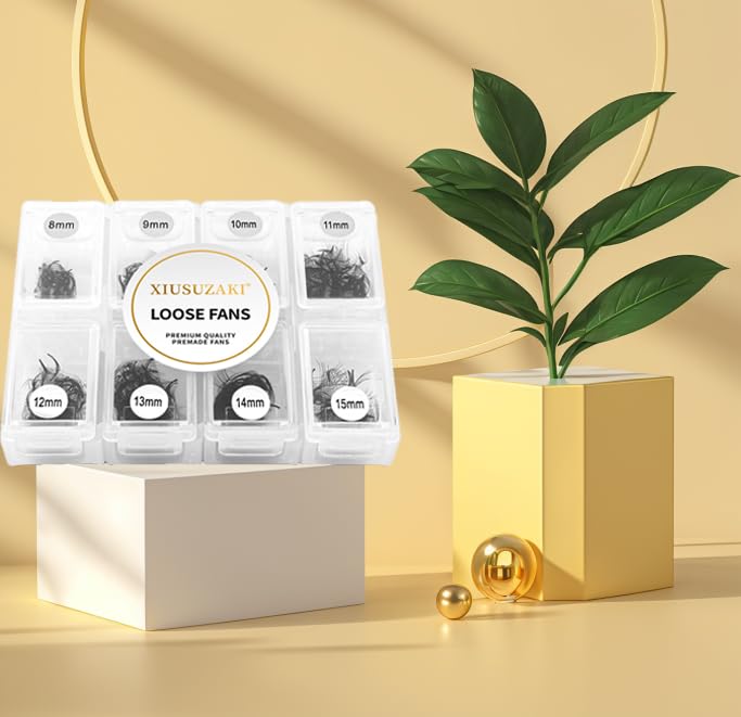 Premade Fans Eyelash Extensions 600 Fans 5D Premade Lash Fans Volume Lash Extensions 0.07 Thickness Eyelash Extension D Curl Mix 8-15mm Fluffy Soft Handmade Loose Fan(600Fans-5D-0.07-D,8-15mm)