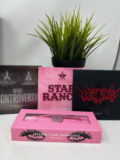 Jeffree Star Cosmetics Birthday Gift Box for Any Holiday Make Up Bundle Set - 4 pcs Bundle