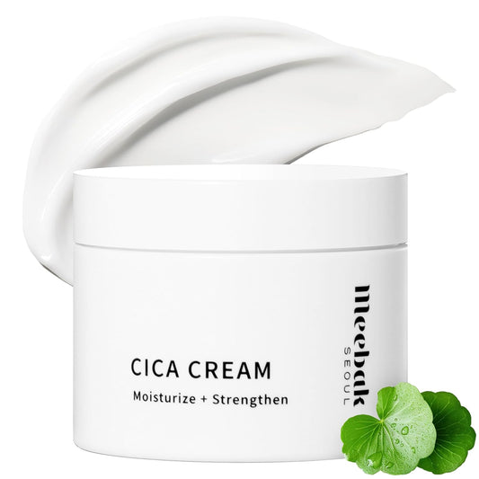 Meebak Cica Cream | Daily Repair Moisturizer with Niacinamide, Ceramide, & Retinol | Deep Hydration & Soothing | Locks in Moisture | Suitable for Sensitive Skin
