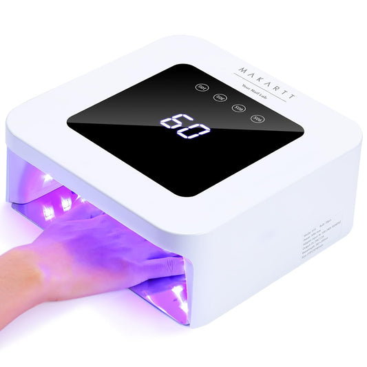 Makartt UV Nail Lamp: 30W Gel LED Light with 4 Timers, LCD Display, Auto Sensor, and Fast Curing for Gel Polish, Professional Nail Dryer for Home and Salon Manicures Pedicure