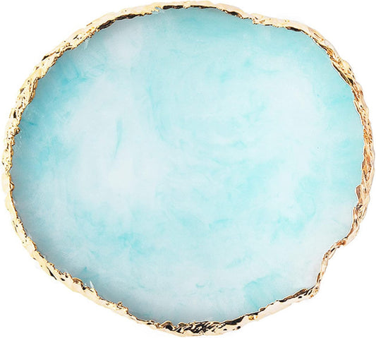 1 Piece Nail Art Palette Nail Polish Palette Mixing Palette Makeup Plate Nail Plates for Nail Art Nail Tip Holder Nail Art Display (1 Blue)