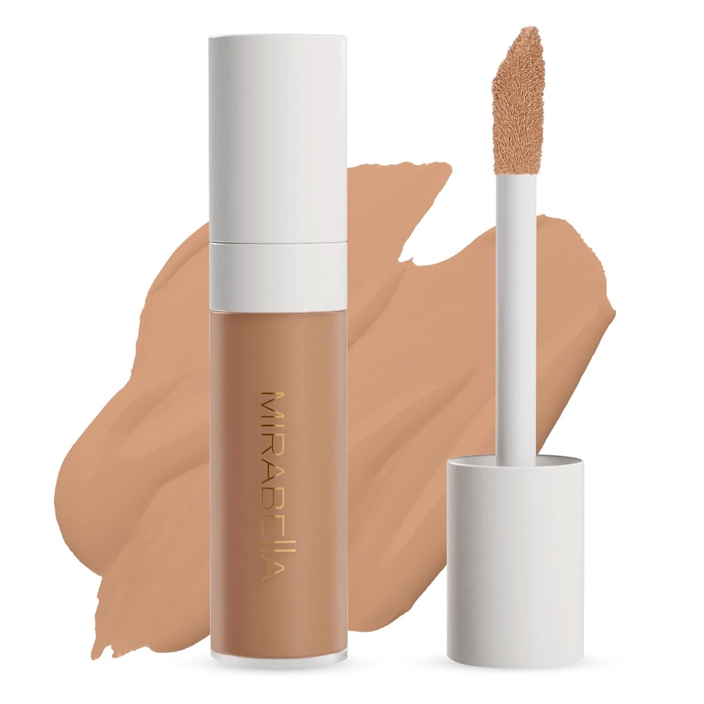 Mirabella Invincible For All Perfecting Under Eye Concealer Full Coverage - Hydrating Makeup Concealer for Dark Circles, Fine Lines & Wrinkles w/Hyaluronic Acid - Tan T170
