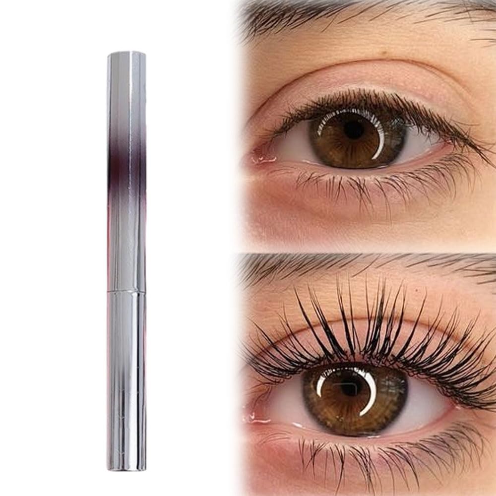 Iron Wand Mascara, 2025 New Metal Wand Mascara Volume and Length Waterproof, Long-Lasting 3D Curling Eyelash Lash Extensions Iron Mascaras (Black)
