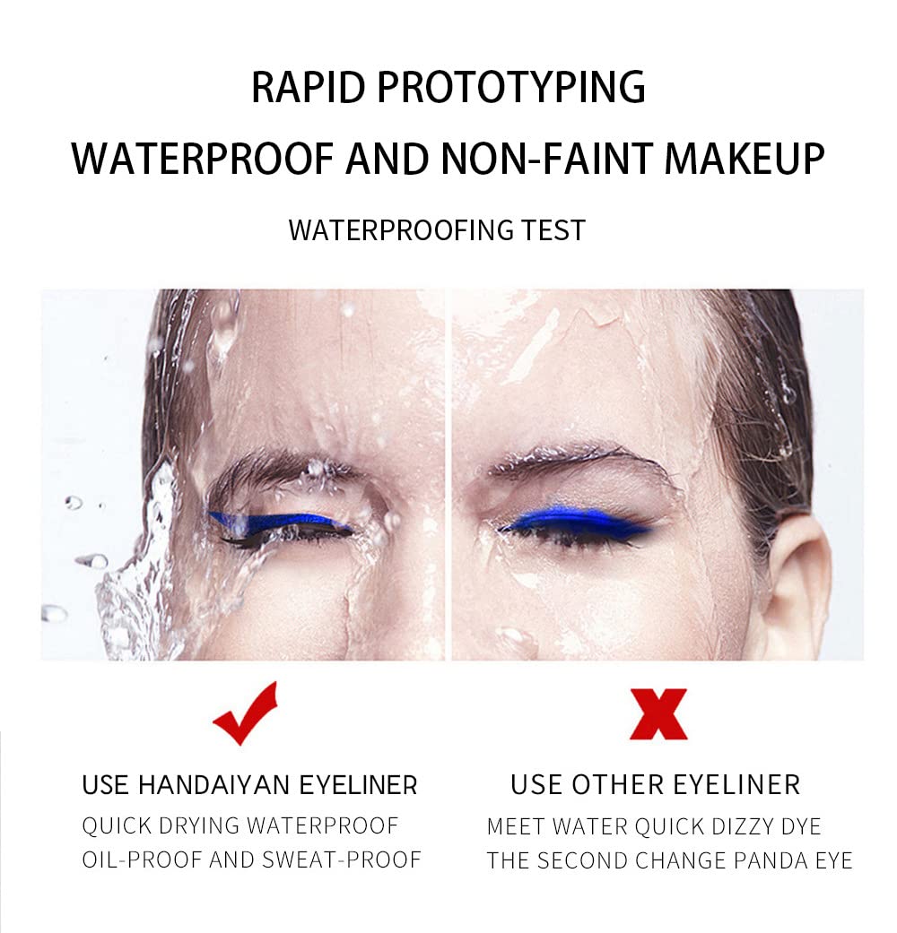 BestLand 12 Colors Matte Liquid Eyeliner Set Rainbow Colorful Neon Eyeliner Pencil Pigmented Waterproof Smudgeproof Long Lasting Gel Eye Liner Christmas Makeup Gift Kit for Women (Set A)