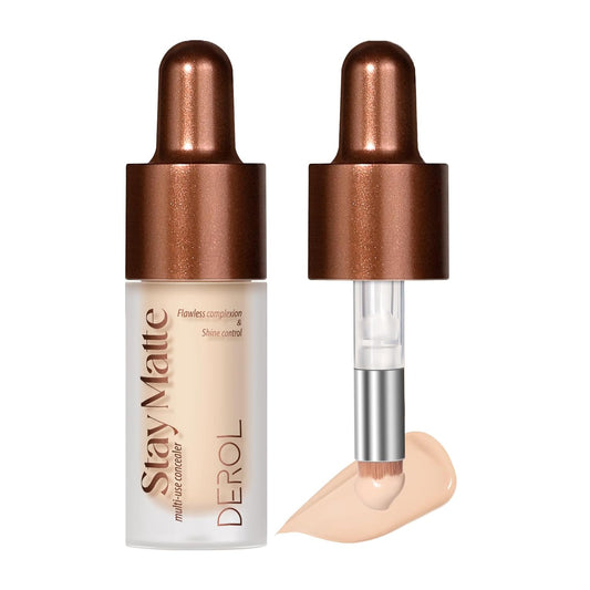 Foundation Makeup,Soft Beige Full Coverage Foundation Makeup（Built-in brush）Vegan & Cruelty-Free-Oil Control Flawless Concealer Cover Facial,Natural Blemish Face Makeup(03#)