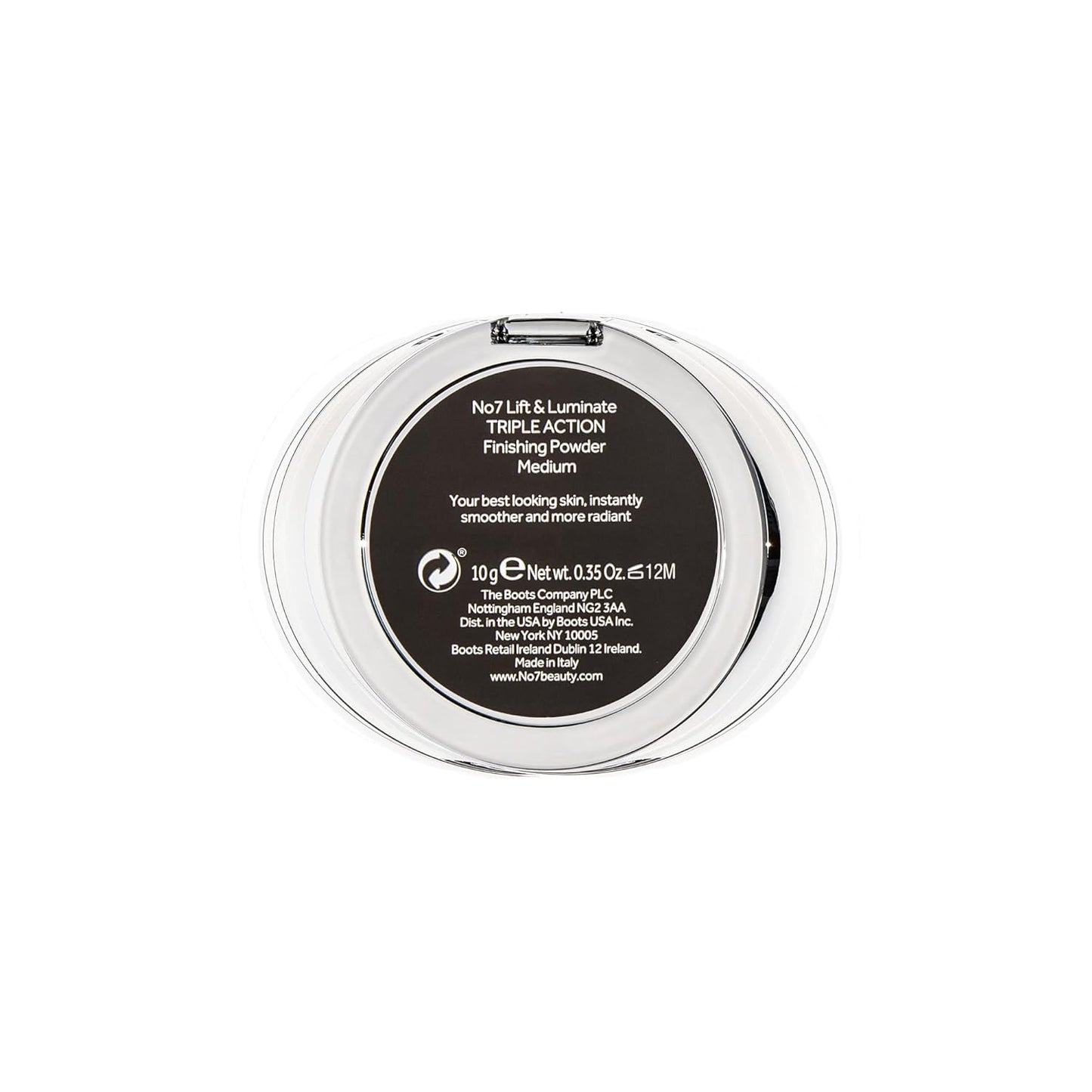 No7 Lift & Luminate Triple Action Powder - Medium - Pressed Makeup Setting Powder for Face - Compact Setting Powder Reduces the Appearance of Fine Lines & Enhances Glow (10g)