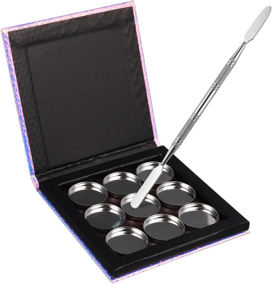 1 Set Empty Makeup Tray Magnetic Makeup Pan Magnetic Palette Empty Cosmetics Palette Empty Eyeshadow Holder Make up Palette Paper Eye Shadow Travel Blush Powder