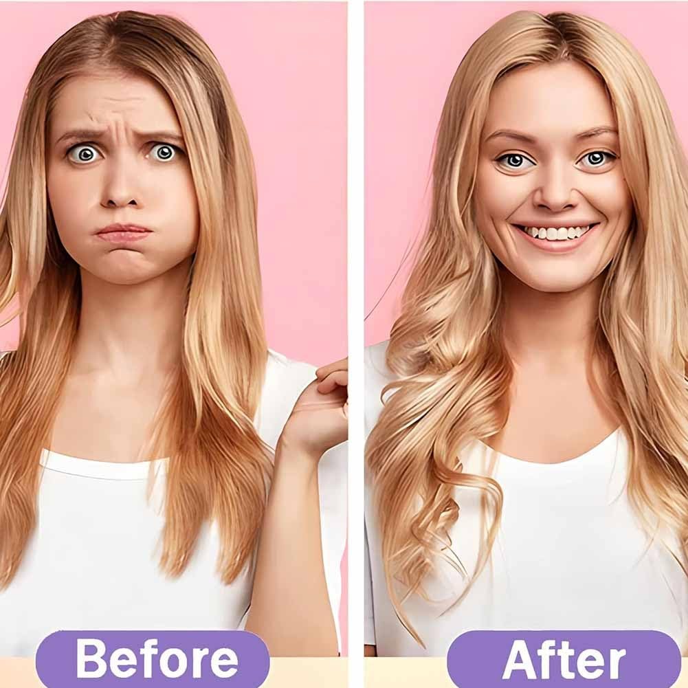 Heatless Hair Curling Set Magic No Heat Spiral Hair Curls Portable DIY Rollers Styling Kit Durable Beauty Makeup(10pcs*21.7in)