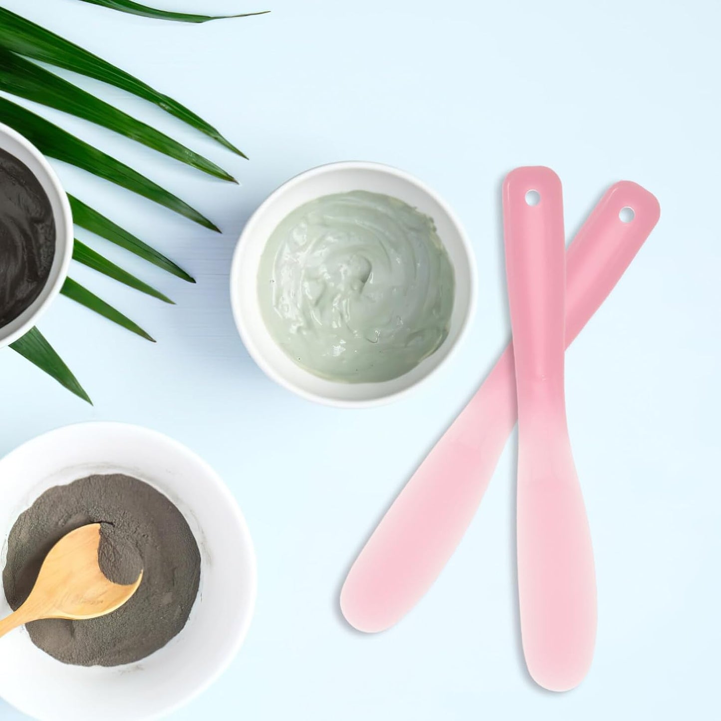 Facial Cream Spatula 10Pcs Mini Cosmetic Spatulas, Silicone Cosmetic Spatula, Mini Cosmetic Skincare Spatula Spoon for Cream, Lotions, Moisturizers Makeup Scoop