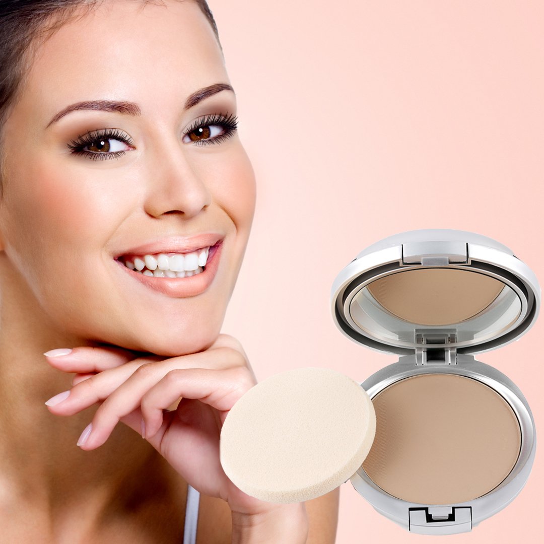 Pressed Mineral Foundation With Vitamin for a Natural Silky Finish