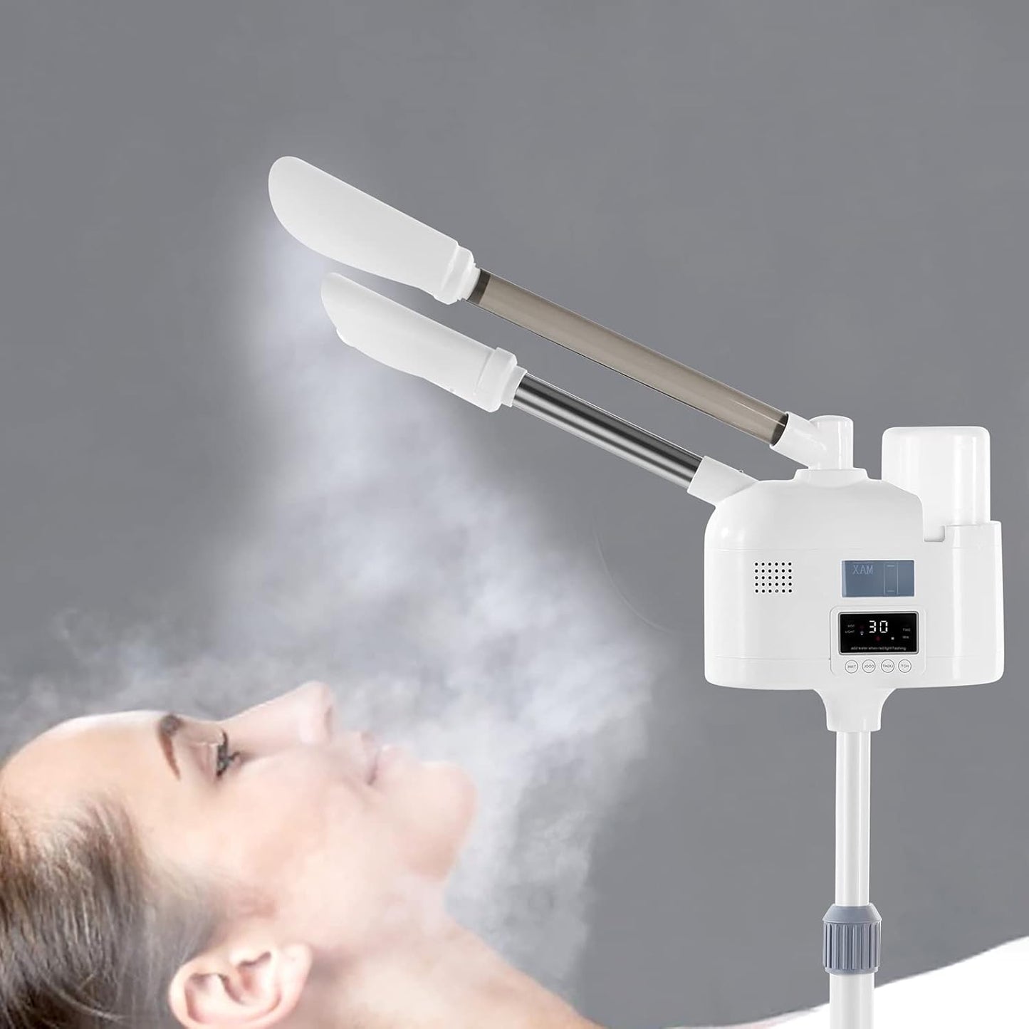 Professional 2 in 1 Facial Steamer Upgrade Esthetician Steamer with hot & Cold Nozzle Beauty Salon Spa