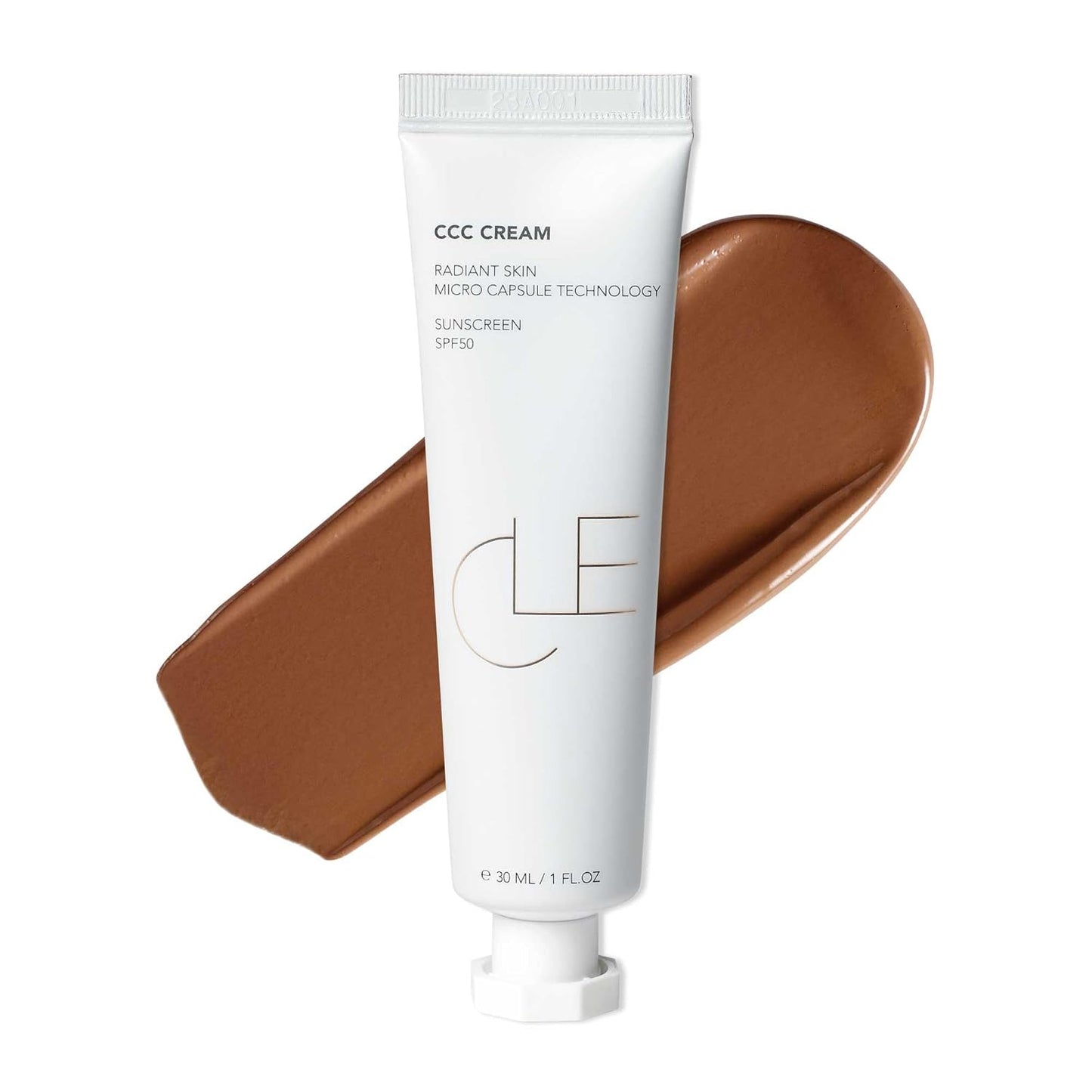 CLE Cosmetics CCC Cream (Olive Medium Deep 406 / SPF 50) - Color Correcting CC Cream with Sunscreen - Lightweight, Hydrating, Light to Medium Coverage Foundation - BB & CC Hybrid - 1 fl oz