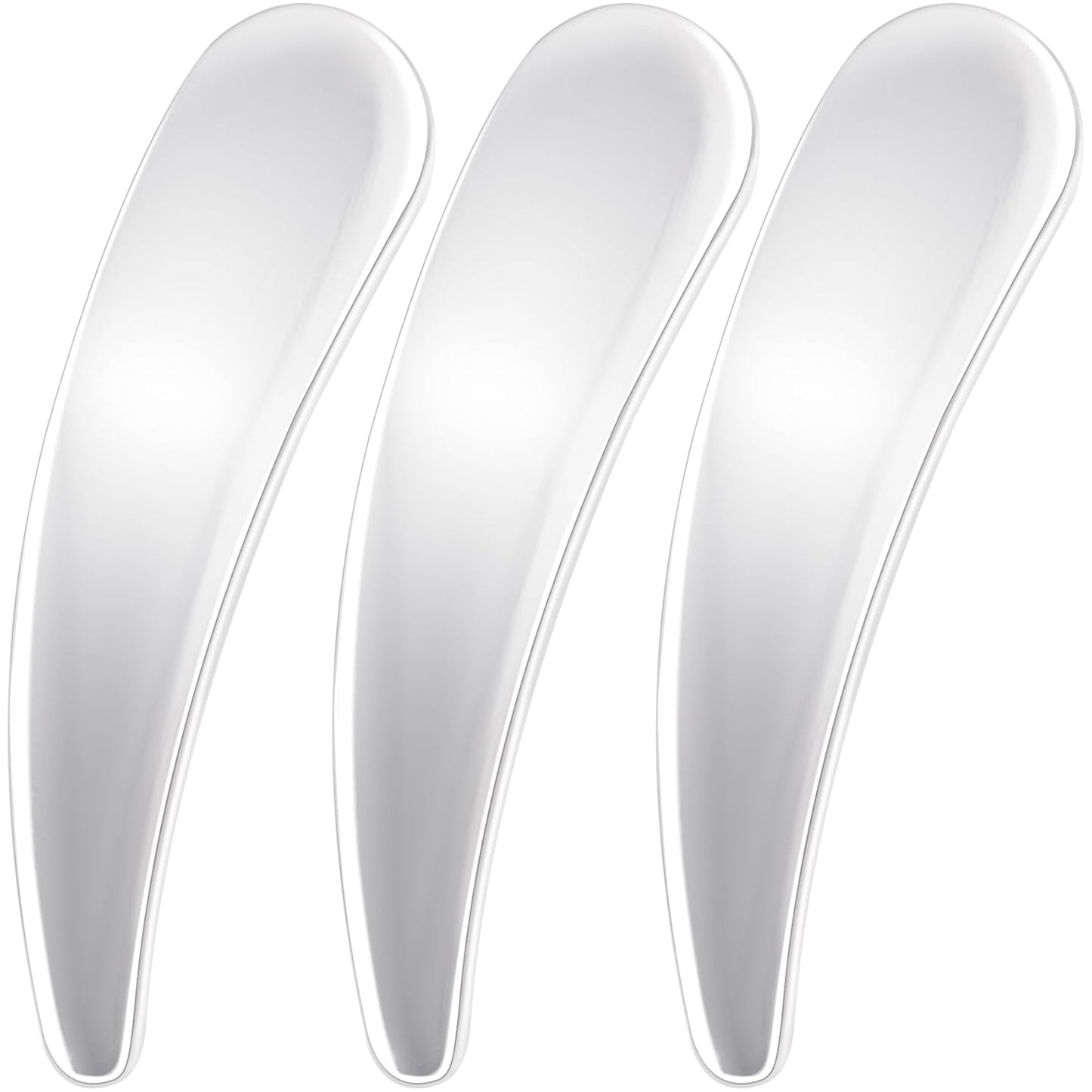 3pcs Mini Metal Cosmetic Makeup Skincare Cream Spatulas Scoop Cosmetics Spoon Practical Beauty Accessories for Mixing and Sampling Makeup Cosmetic Beauty Tools