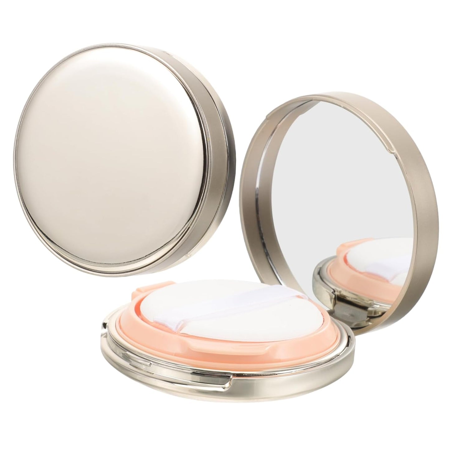 2pcs Cushion Foundation Case Empty Compact Box Powder Storage for Women Travel Makeup Case Mirror
