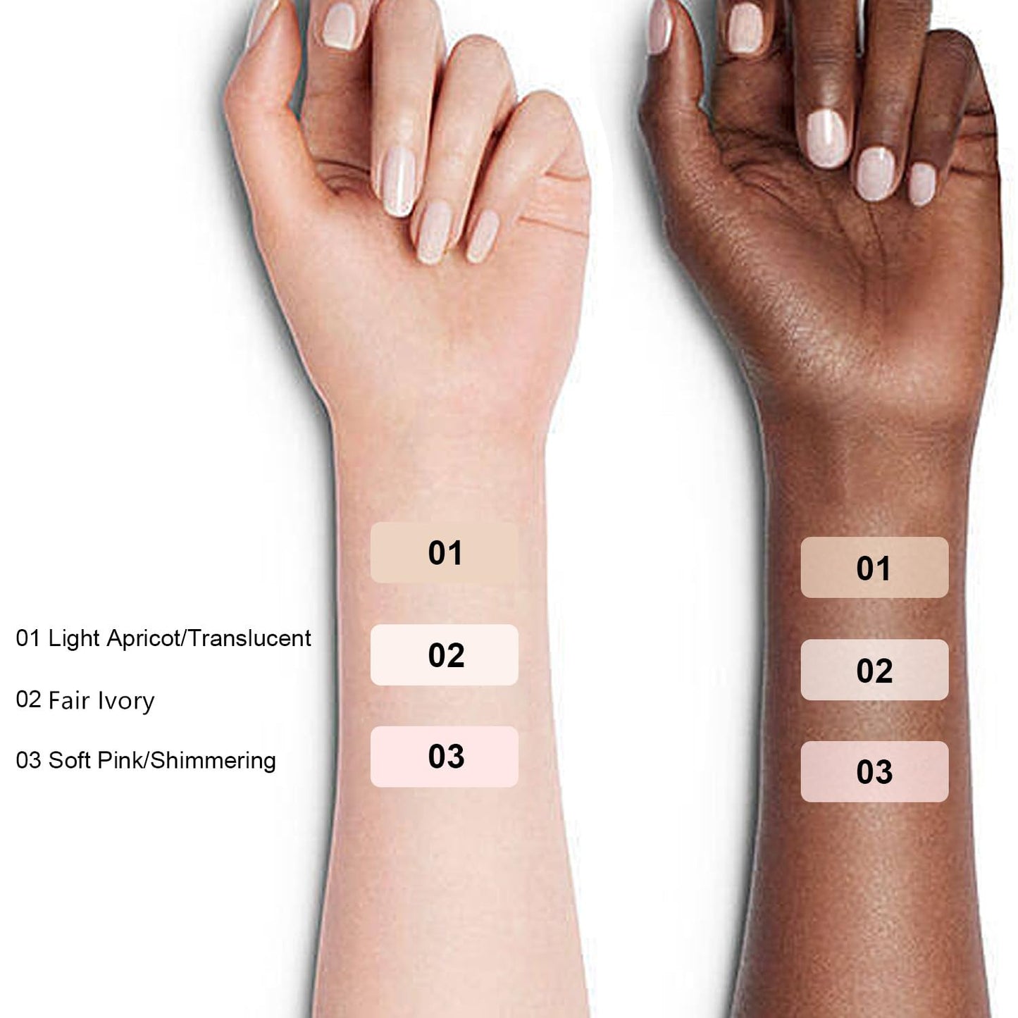 Setting Powder Lightweight Loose Powder Finishing Powder Long-Lasting Face Powder Waterproof with Soft Mushroom Powder Puff & Mirror, Matte Finish (Fair Ivory)-3 Boxes