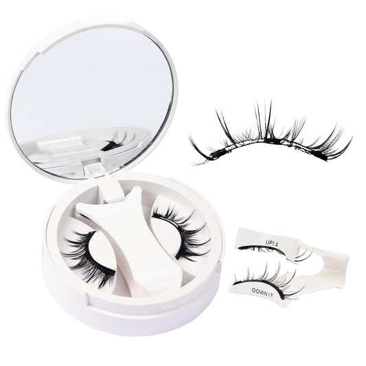 Losha Magnetic Eyelashes with Applicator No Glue Needed Magnetic Lashes 1 Pair Reusable Wispy False Lashes without Eyeliner (Amazing)
