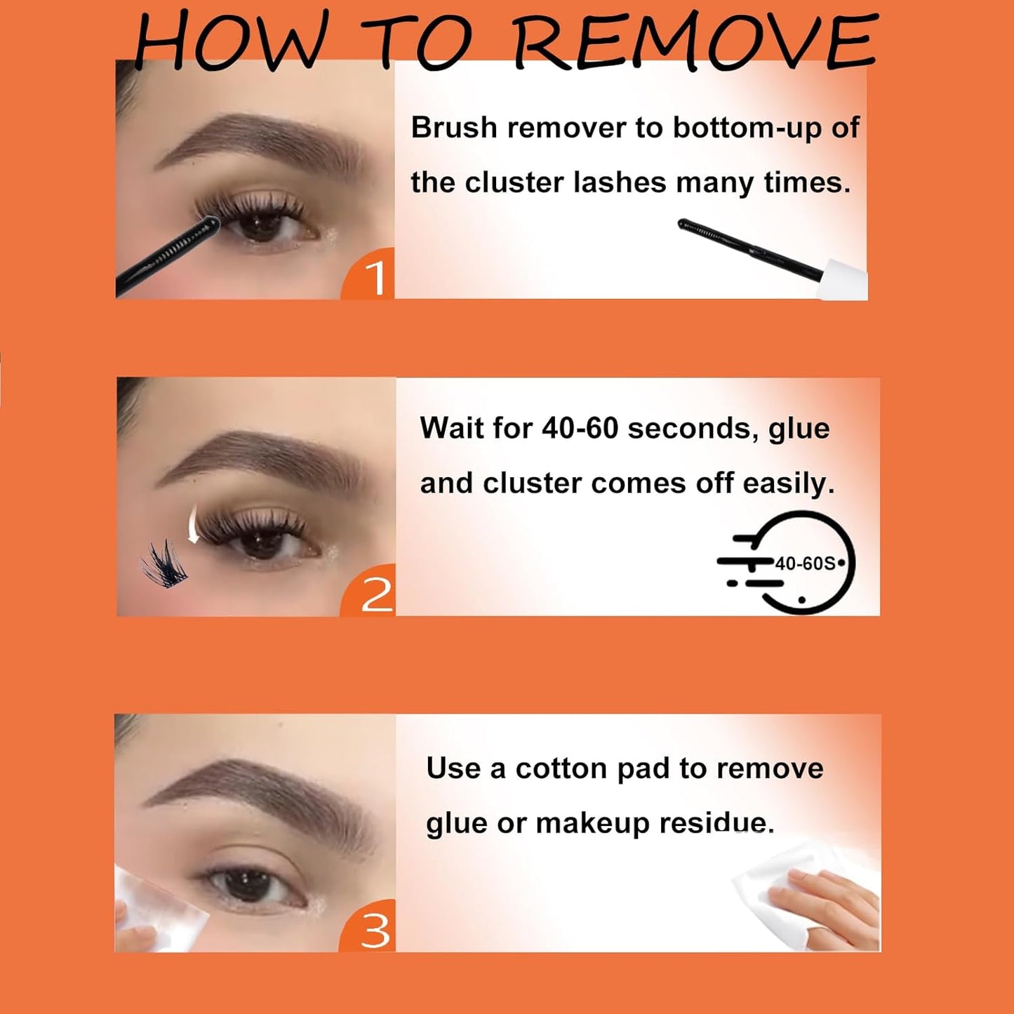 Lash Clusters Kit Eyelash Clusters DIY Lash Extension Kit with Lash Bond and Seal Waterproof Tweezers Cluster Eyelash Extensions Kit (Set 30D/40D-0.07D-Mix8-14)