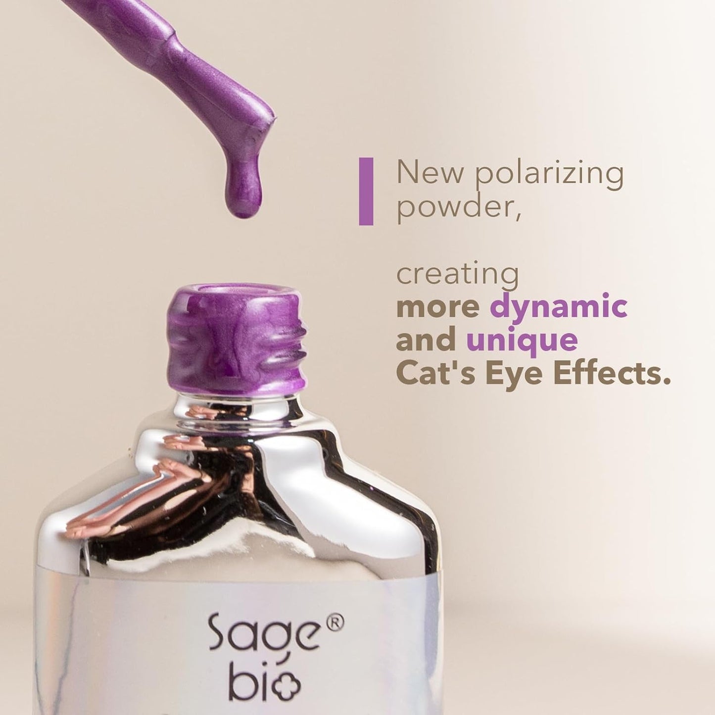 High-Density Cat Eye Gel Nail Polish with Magnet Stick, 15ml Dopamine Color Palette, Magnetic Effect Gel for DIY Manicure, Multiple Color Options - Violet Flash