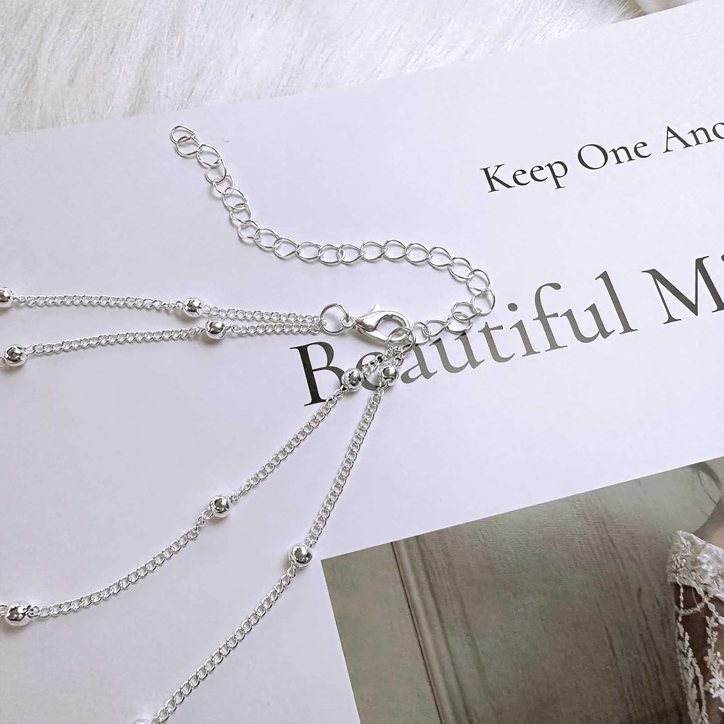 Layered Teardrop Pendant Necklace Teardrop Natural Stone Necklace Teardrop Gemstone Necklace Chain White Teardrop Necklace Choker Gold Satellite Chain Necklace Jewelry for Women and Girls