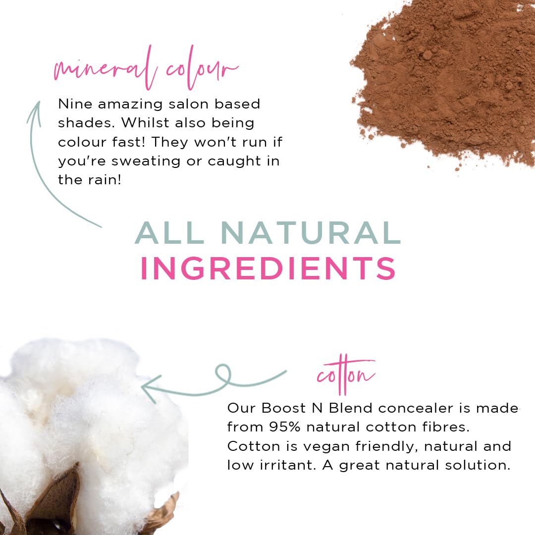 Boost N Blend Scalp Concealer - Hair Volumizer with Fibers for Thinning Hair & Visible Scalp in Women (25g/0.88oz)