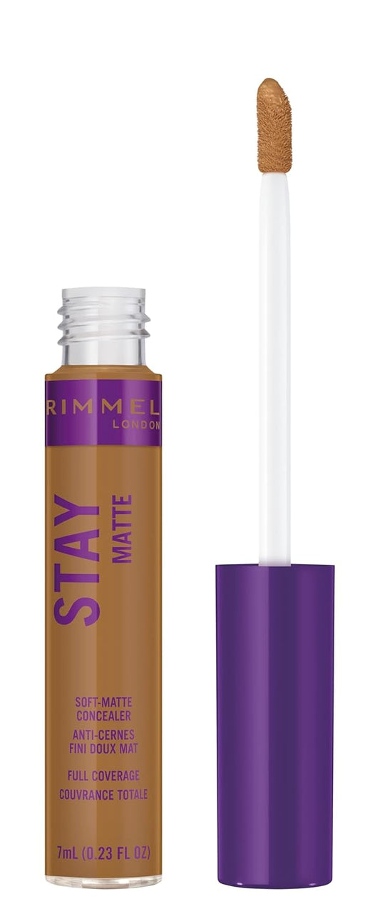 Rimmel London Stay Matte - 532 Golden Amber - Concealer, 24-Hour Wear, Shine Control, Fights Free Radicals, 0.23oz