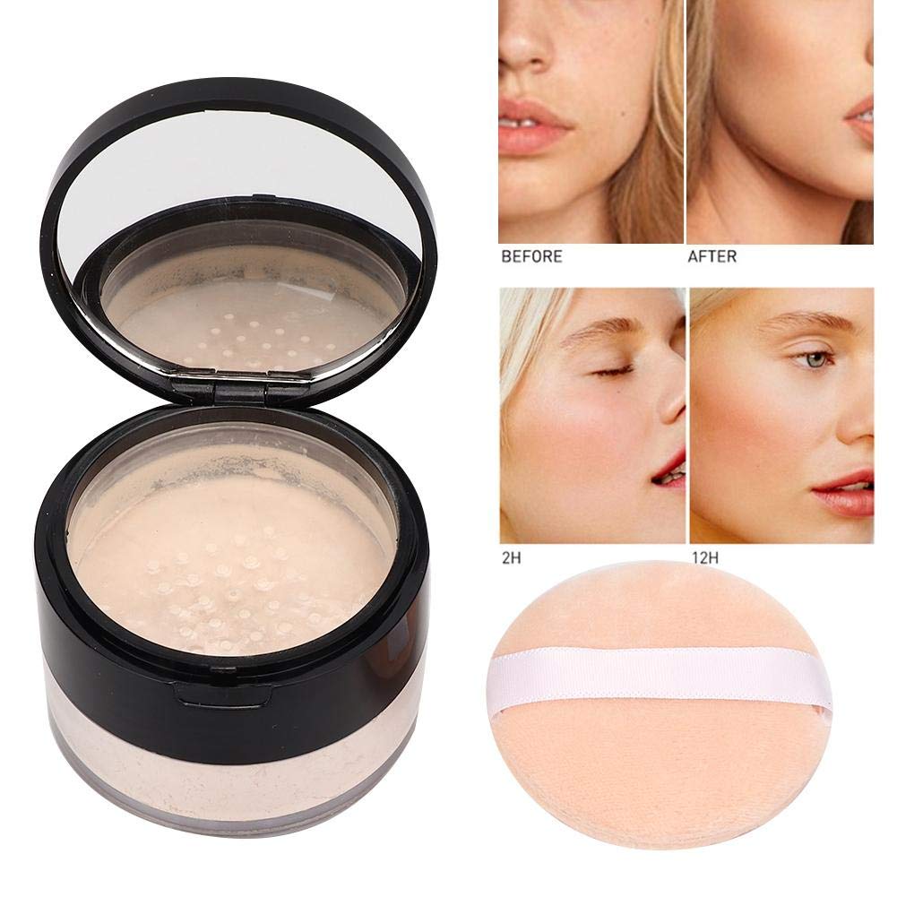 Sonew Makeup Finish Loose Powder, Oil Control ing Moisturizing Makeup Setting Powder for Face, Hair - 15g (01#)