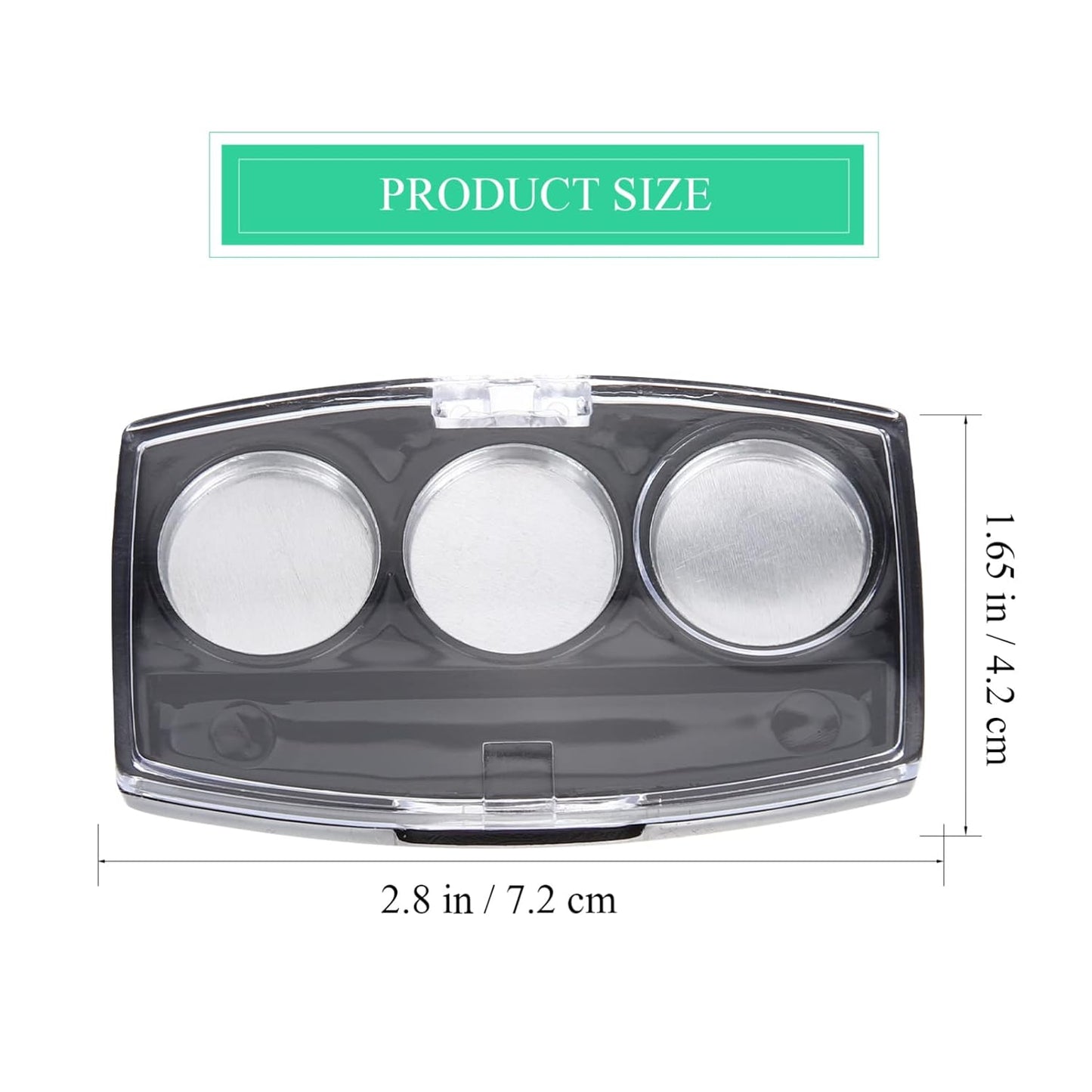 10Pcs Empty Magnetic Eyeshadow Palette Empty Eyeshadow Pans Containers Eyeshadow Palettes 3 Grids Makeup Pans Cosmetic Pans Eyeshadow Makeup Containers for Women Girls