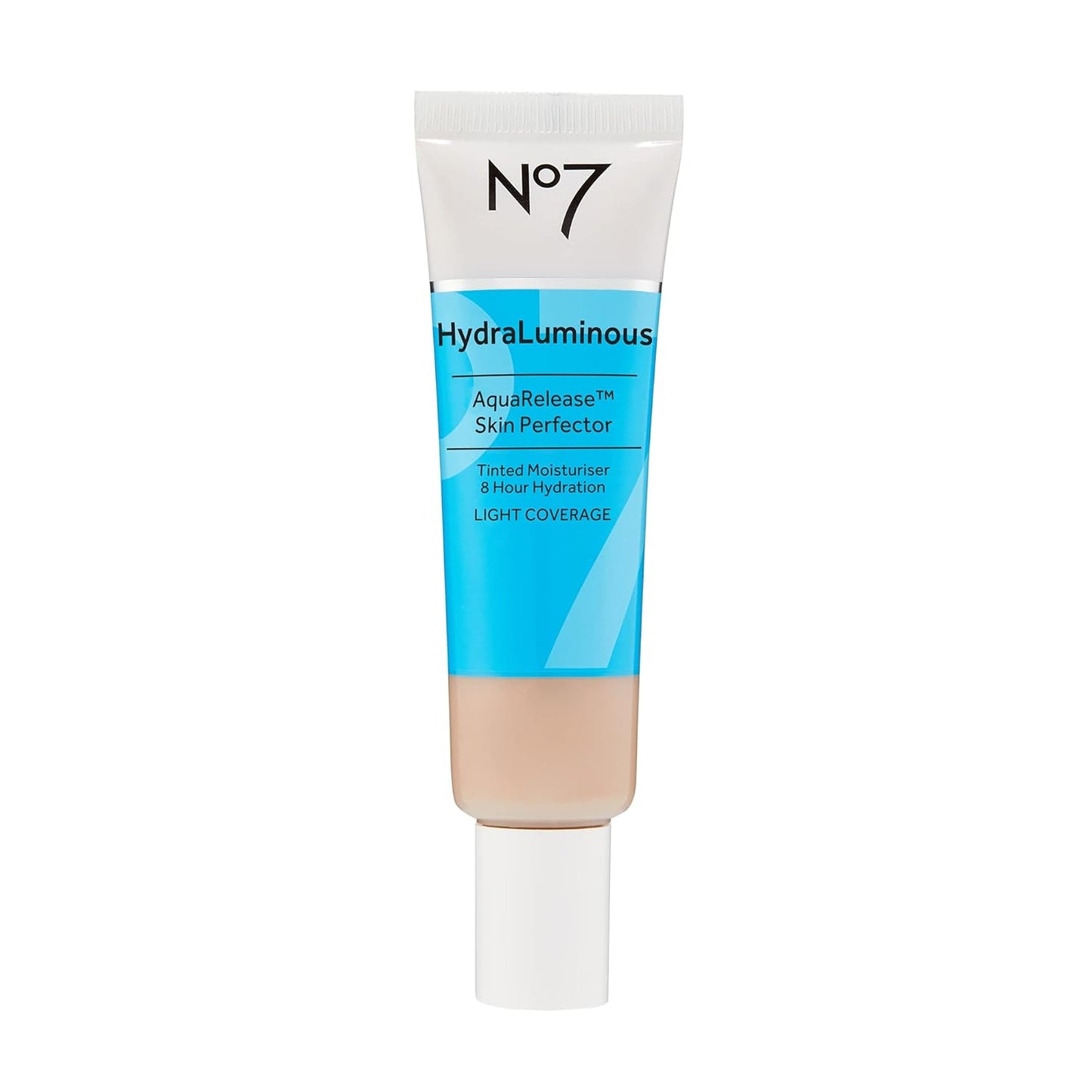 No7 HydraLuminous AquaRelease Skin Perfector - Fair - Hydrating Tinted Moisturizer & Foundation for Face - Ceramides & Vitamin B5 for Long Lasting Skin Hydration (30 ml)