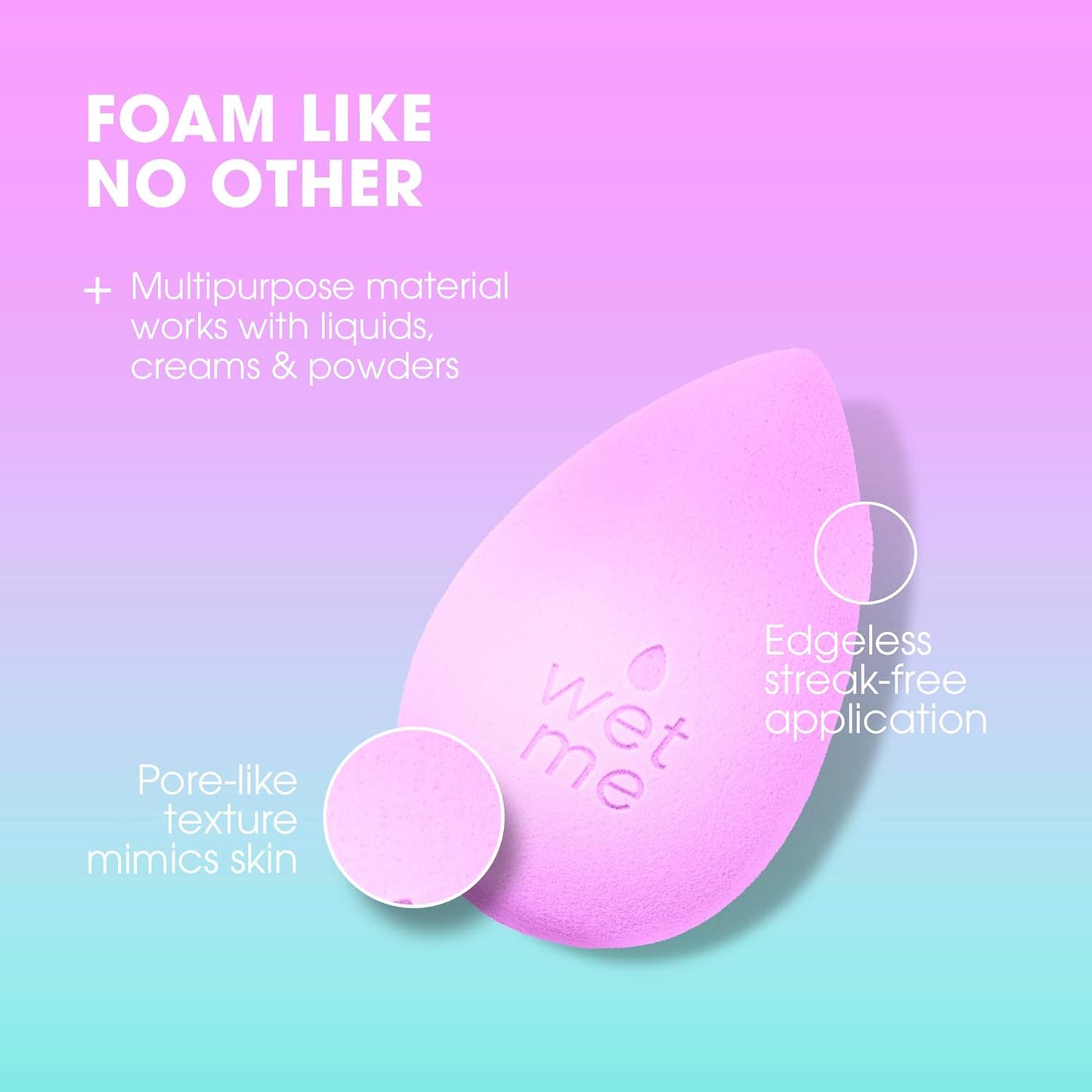 Beautyblender® | Wave Color Changing Blender Makeup Sponge | Blend Liquid Foundations, Powders and Creams | Streak Free Application | Vegan, Cruelty Free | Made in USA