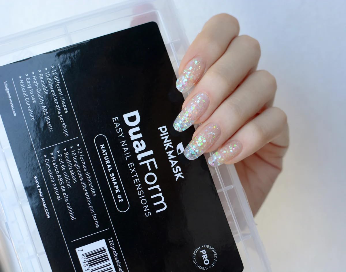 Professional Dual Forms -Natural Shape #2-120 Units for Professional Nail Extensions