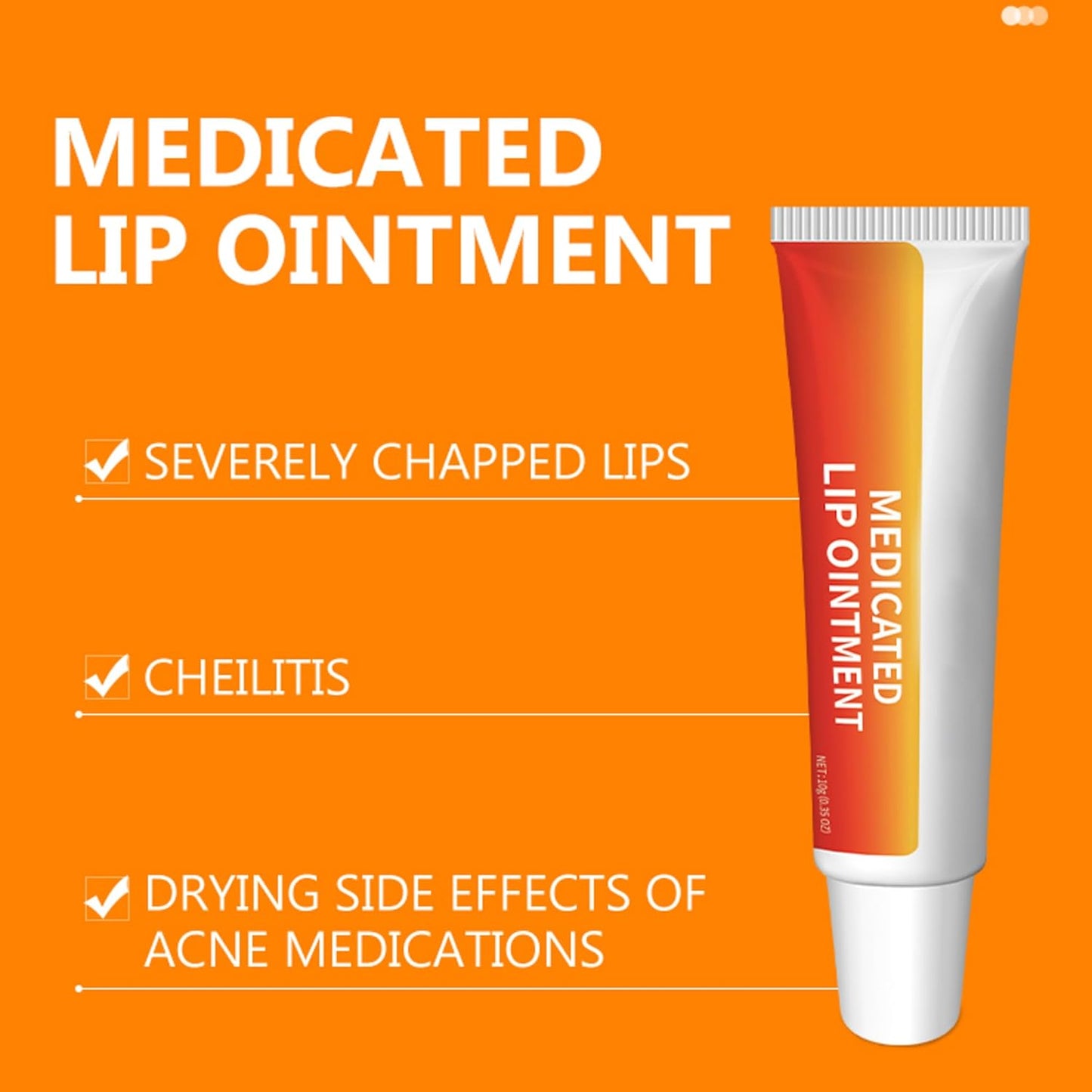 Lip Repair Ointment - Intense Therapy and Moisturizing Lip Balm,Lip Balm Sunscreen, Chapped Lips, Lip Moisturizer for Dry Lips, Seals in Moisture, Easy Glide Formula for Full Coverage