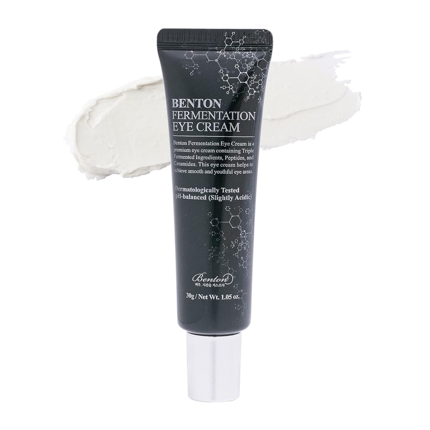 BENTON Fermentation Eye Cream 30g (1.05 oz.) - Galactomyces & Bifida Ferment Anti-Wrinkle Eye Treatment Cream, Dark Circles & Puffiness & Under Eye Bags