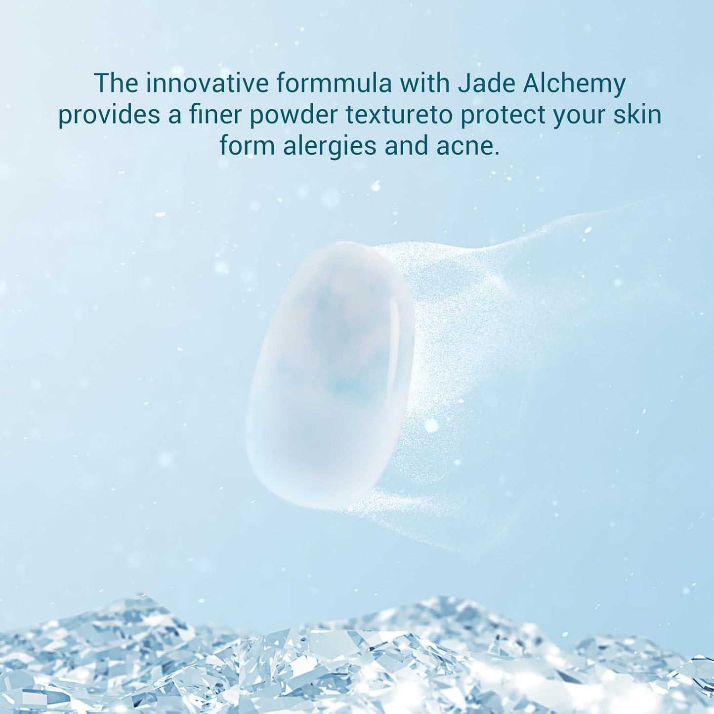 FLORASIS Breathable Loose Setting Powder, Flawless Jade Lightweight Long-Lasting Makeup Powder for Face (08 Amber)