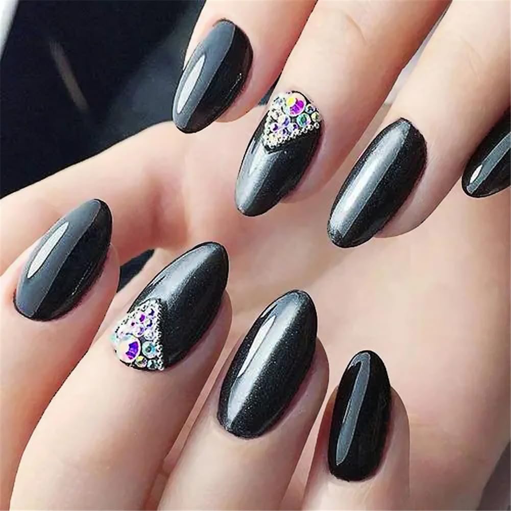 3000 Pieces SS12 3mm Flatback Rhinestones Clear Glass Round Gems Crystals for Nail Art DIY Crafts Clothes Shoes Bags （Dark Grey）