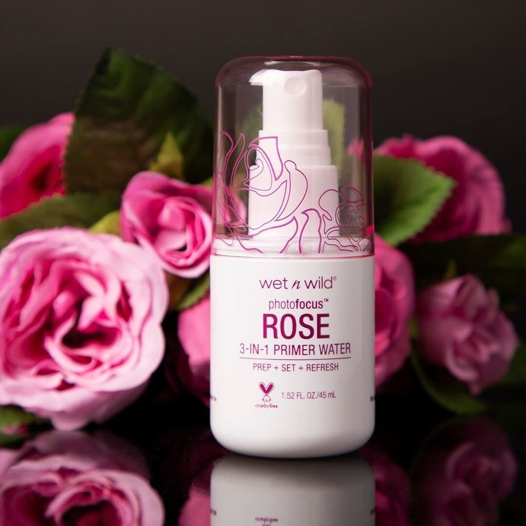 wet n wild Photo Focus Primer Water, Rose Addiction, 1.52 Ounces