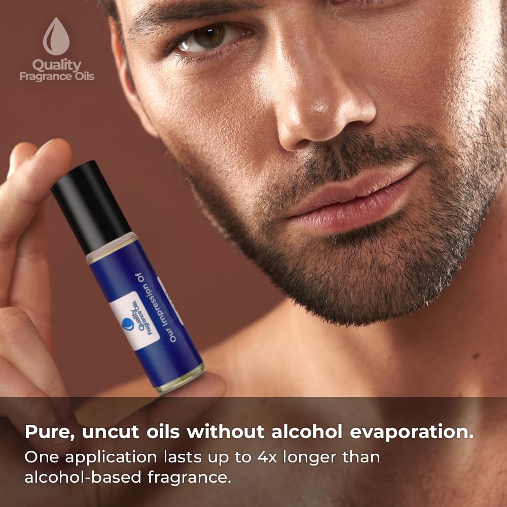 Quality Fragrance Oils' Allure Homme Sport Impression #111 | Long-Lasting Perfume Oil, Alcohol-Free, Strong Scent, 10ml Roll-On | Affordable Alternative to Designer Fragrances