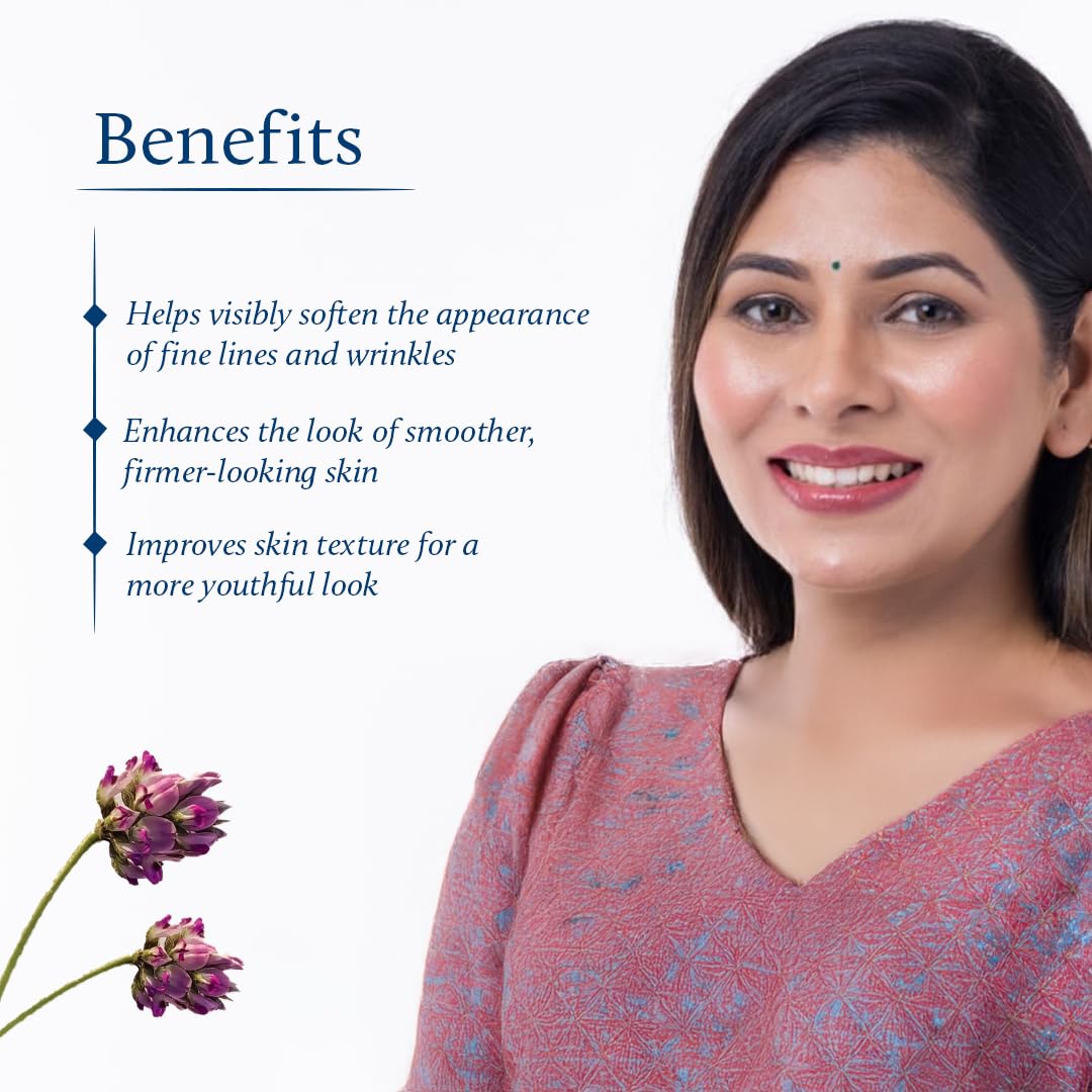 Blue Nectar Bakuchiol Serum for Face with Babchi Oil Extract | Ayurveda Retinol Free Serum for Aging Skin | Oil Free Face Moisturizer for Women & Men (10 Herbs, 1 Fl Oz)