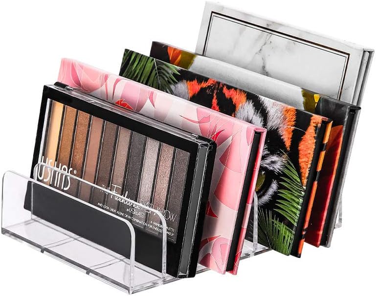 Eyeshadow Makeup Palette Cosmetic Organizer - Waterproof Eyeshadow Organizer for Eye Makeup Palette,Bathroom Countertop,7 Sections (1PCS-Large)