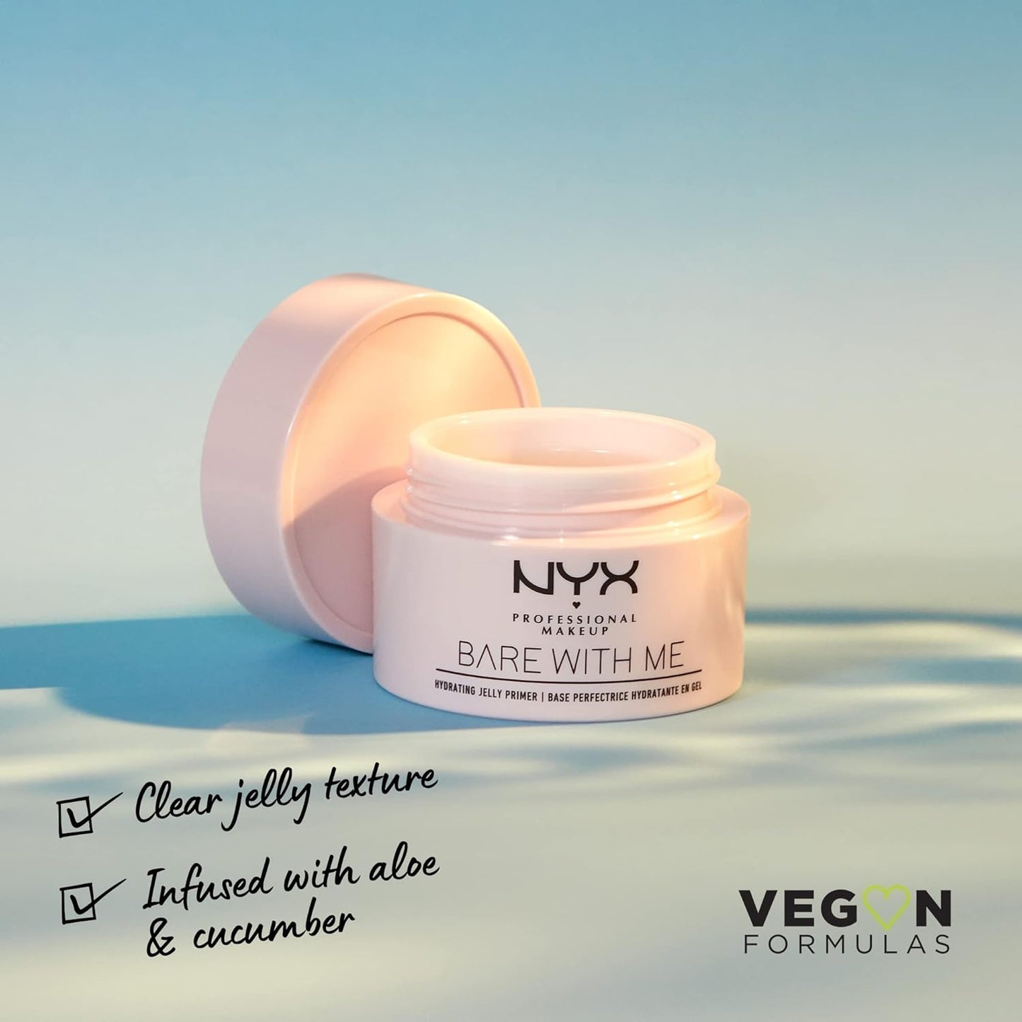 NYX PROFESSIONAL MAKEUP Bare With Me Hydrating Jelly Primer, Vegan Face Primer