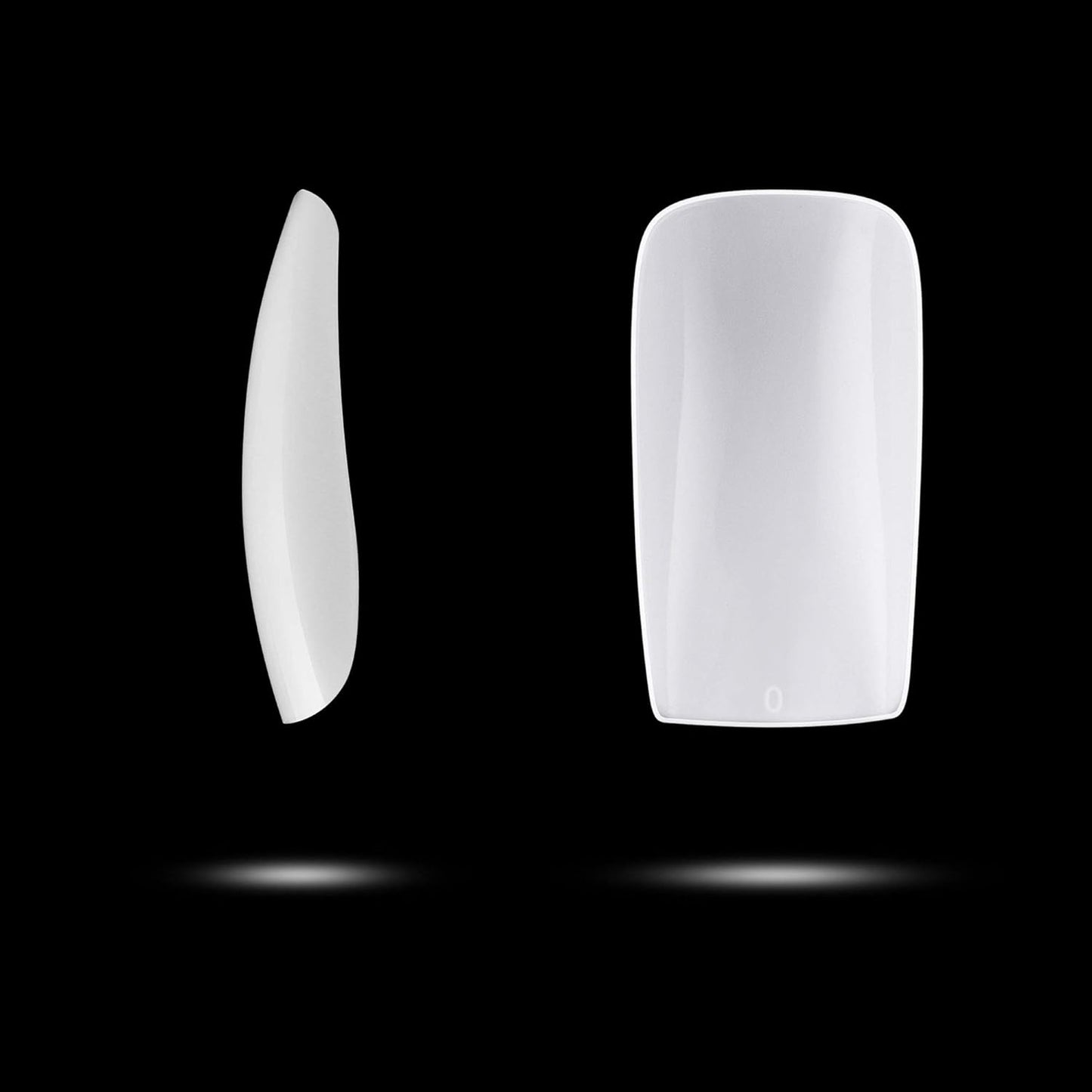 Full Cover Acrylic False Nail Tips, 500PCS Fake Nail Shape Artificial False Nails Tips 10 Sizes with Case for Nail Art Salons and Home DIY (White)