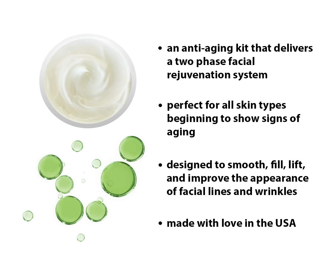 Raya Face-Line Lift (515) | 2 Piece Instant Anti-Aging and Facial Lifting Treatment Kit | Helps Reduce Fine Lines and Wrinkles | Smooths, Fills, and Lifts