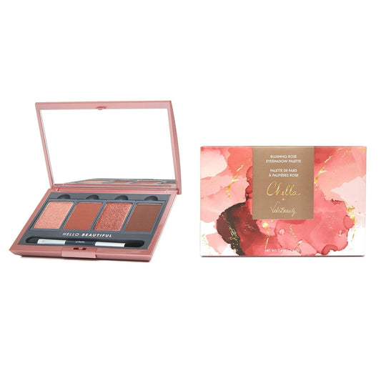 Chella Makeup Eyeshadow Palette, Full Size Makeup Pallette, Blushing Rose