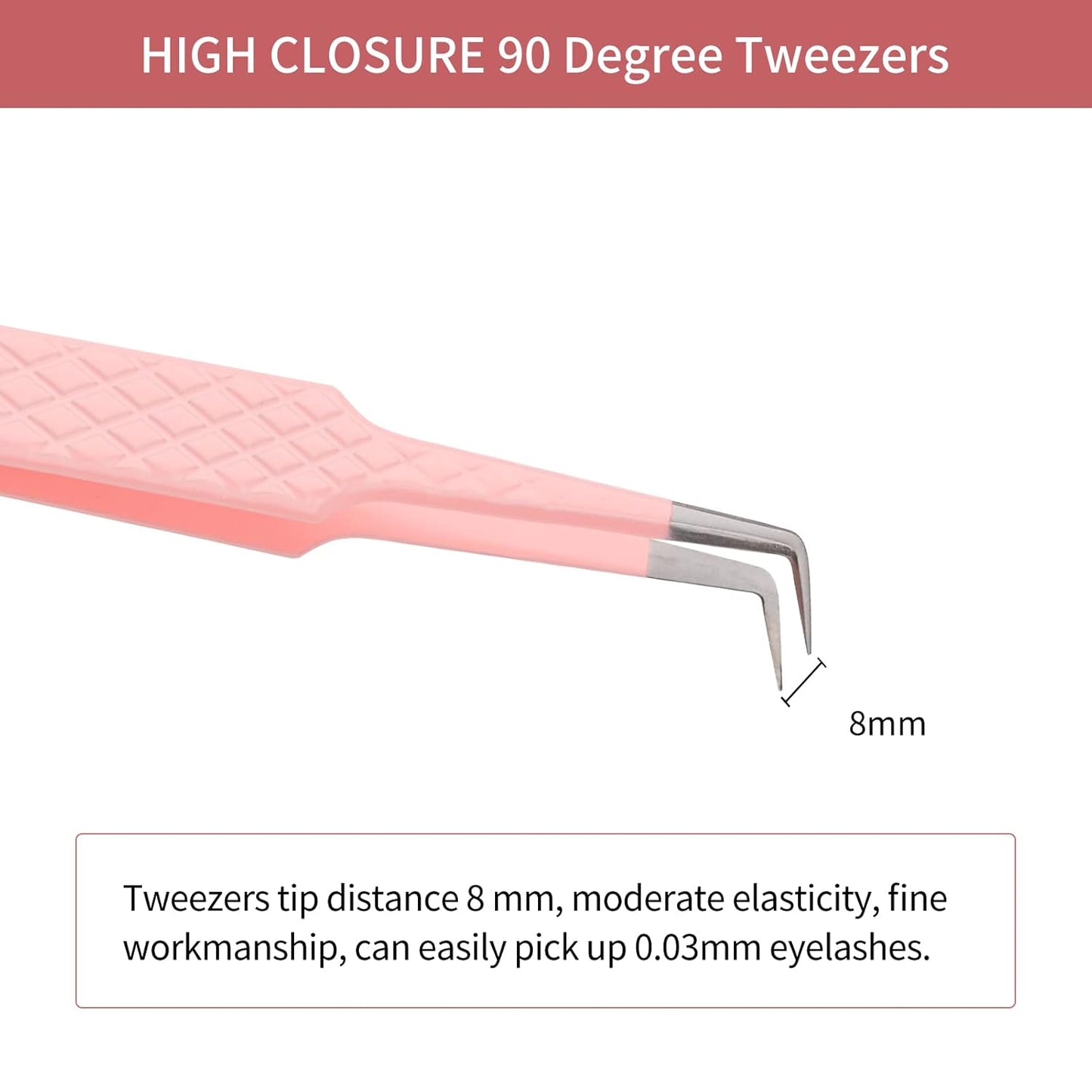 Lash Extension Tweezers Volume Lash Tweezers 90 Degree Tweezers for Eyelash Extensions Precision Lash Fan Tweezers Eyelash Extension Supplies for Light Volume or Mega Volume Fans