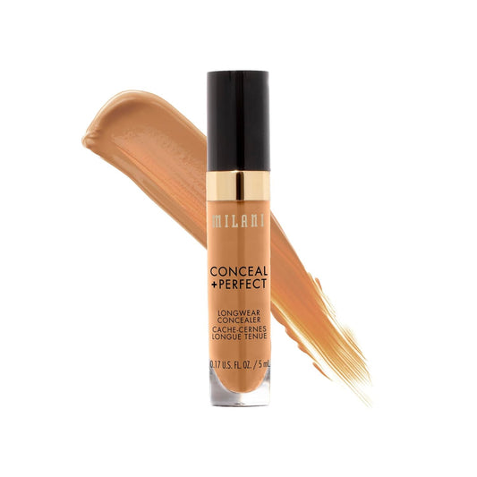 Milani Conceal + Perfect Longwear Concealer - Cool Sand (0.17 Fl. Oz.) Vegan, Cruelty-Free Liquid Concealer - Cover Dark Circles, Blemishes & Skin Imperfections for Long-Lasting Wear