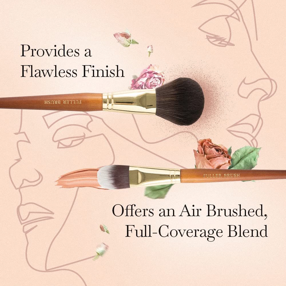 Fuller Cosmetic Brush & Bag Set (Set of 7 Brushes)