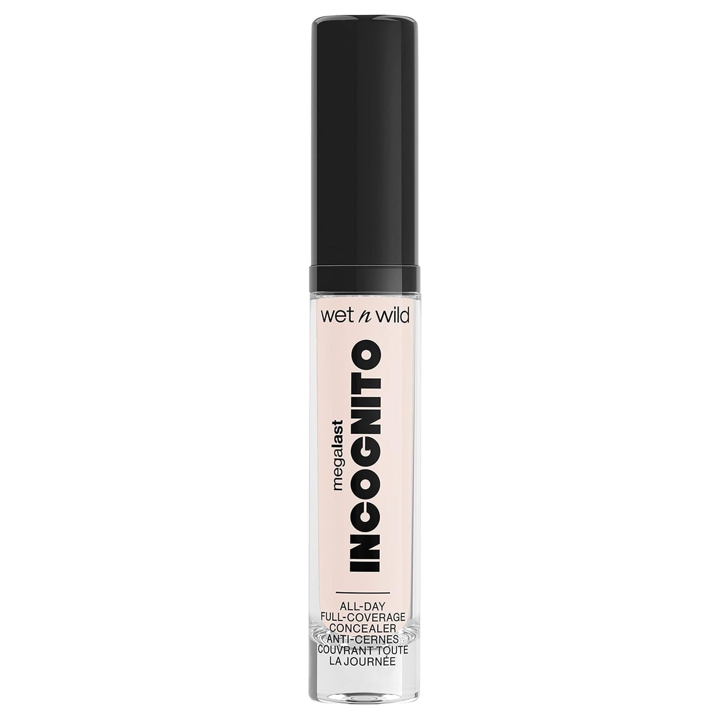 wet n wild Mega Last Incognito All-Day Full Coverage Liquid Matte Concealer, Fair Beige, 0.18 Ounce