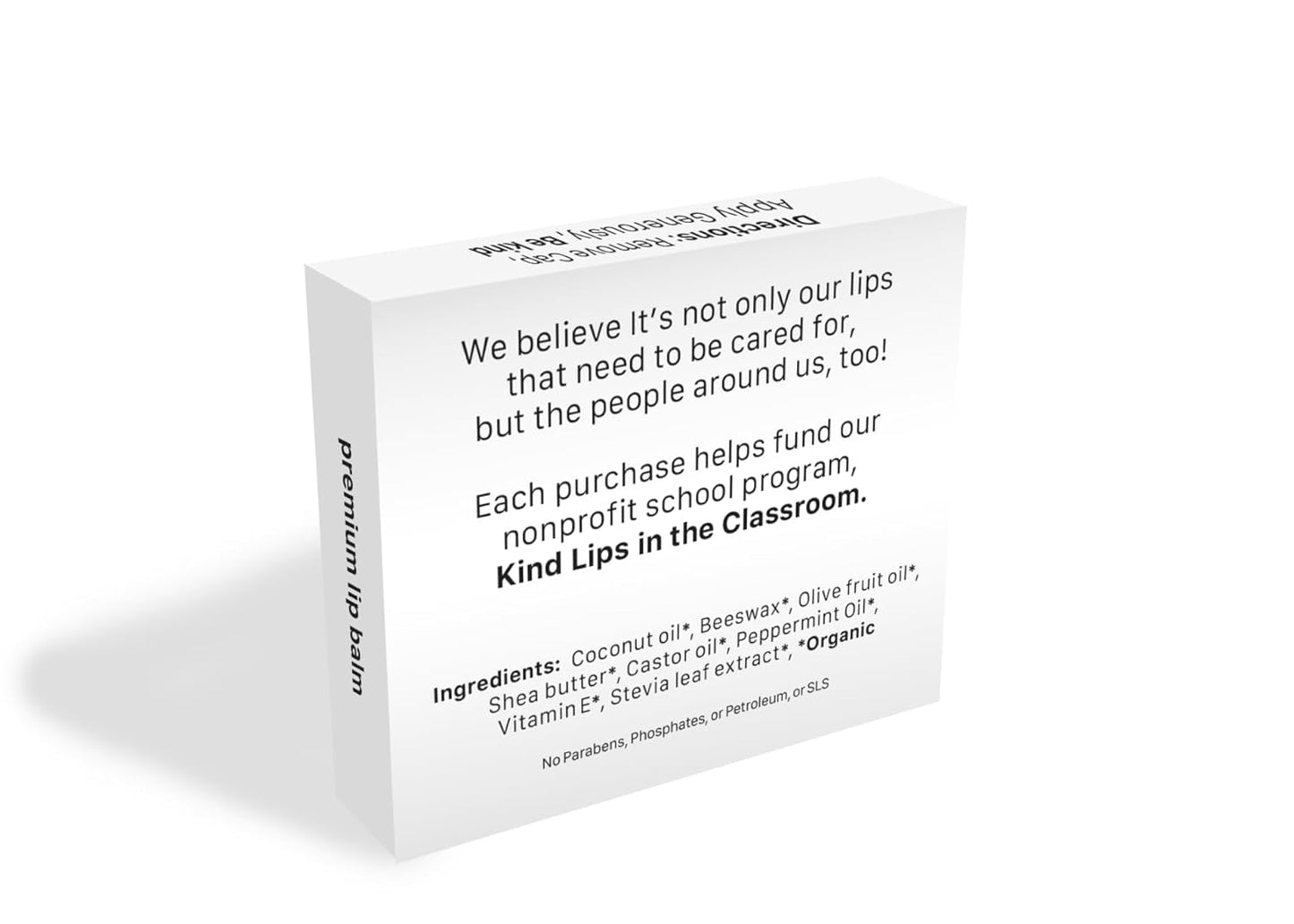 Kind Lips Sweet Mint Lip Balm 2-Pack - USDA Organic, Natural Chapstick Alternative for Dry Lips | Gluten-Free, Cruelty-Free