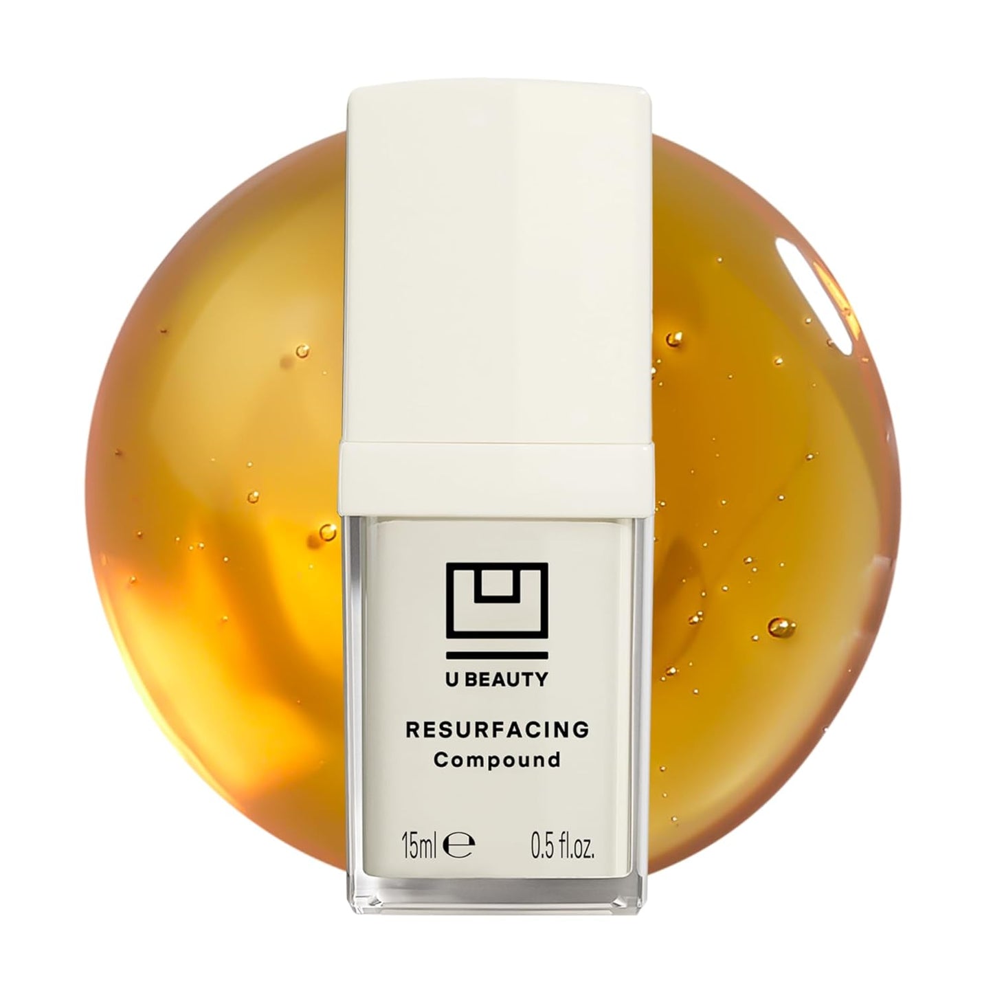 U Beauty Resurfacing Compound Serum - Renew & Illuminate Face Serum - Advanced 8-in-1 Formula with Vitamin C, Retinol, Hyaluronic Acid, & Peptides - Targets Fine Lines, Pores 0.5 fl oz